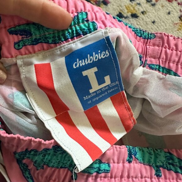 Chubbies Glades Classic 5.5" Double Inseam Swim Trunks Mens Size L Vacation Pool - Picture 7 of 10